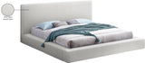 Terra Boucle Fabric Bed: Luxurious Contemporary Design with High Headboard for Stunning Bedrooms