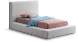 Terra Boucle Fabric Bed: Luxurious Contemporary Design with High Headboard for Stunning Bedrooms