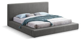 Terra Boucle Fabric Bed: Luxurious Contemporary Design with High Headboard for Stunning Bedrooms