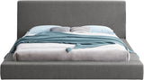 Terra Boucle Fabric Bed: Luxurious Contemporary Design with High Headboard for Stunning Bedrooms