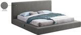 Terra Boucle Fabric Bed: Luxurious Contemporary Design with High Headboard for Stunning Bedrooms