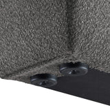 Terra Boucle Fabric Bed: Luxurious Contemporary Design with High Headboard for Stunning Bedrooms