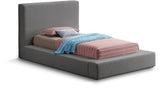Terra Boucle Fabric Bed: Luxurious Contemporary Design with High Headboard for Stunning Bedrooms