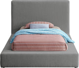 Terra Boucle Fabric Bed: Luxurious Contemporary Design with High Headboard for Stunning Bedrooms