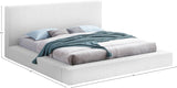 Terra Boucle Fabric Bed: Luxurious Contemporary Design with High Headboard for Stunning Bedrooms