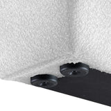 Terra Boucle Fabric Bed: Luxurious Contemporary Design with High Headboard for Stunning Bedrooms