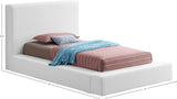 Terra Boucle Fabric Bed: Luxurious Contemporary Design with High Headboard for Stunning Bedrooms