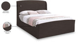 Tess Contemporary Velvet Bed with Curvaceous Design and Elegant Headboard for Stylish Bedrooms