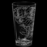 LOTR Middle Earth Map Beer Glass - 15 OZ Middle-Earth