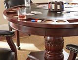 Tournament Game Table and Chairs, 6-Piece, Black (Table & 4 Side Chairs)