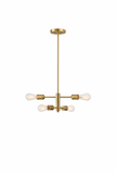 Trellis Four Lights Modern Gold Chandelier