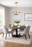 Trellis Four Lights Modern Gold Chandelier