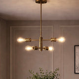Trellis Four Lights Modern Gold Chandelier