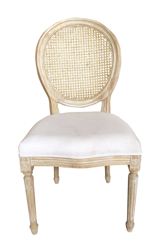 Louis Oval Back Side Chair (NWW)