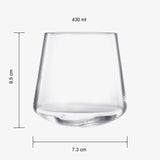 Rolling Un-Spillable Stemless Spinning Aerating Wine Glasses | Set of 2 | 13.5OZ