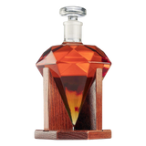 Diamond Decanter For Whiskey, Liquor, 750ml