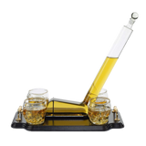 (CANADA ONLY) Ice Hockey Whiskey Decanter Set With 4 Helmet Whiskey Glasses