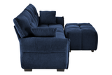 CHARLOTTE 78" 2-Seater Sofa with 1 Ottoman