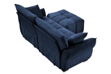 CHARLOTTE 78" 2-Seater Sofa with 1 Ottoman