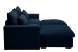 PERTH 86" Loveseat with 2 Ottomans