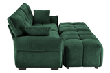 CHARLOTTE 78" 2-Seater Sofa with 2 Ottomans