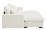 PERTH 86" Loveseat with 2 Ottomans
