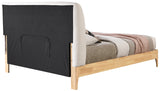 Ventura Bed: Elevate Your Bedroom with Mid-Century Modern Style and Elegant Winged Headboard Design
