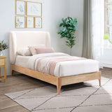 Ventura Bed: Elevate Your Bedroom with Mid-Century Modern Style and Elegant Winged Headboard Design