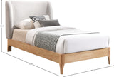 Ventura Bed: Elevate Your Bedroom with Mid-Century Modern Style and Elegant Winged Headboard Design