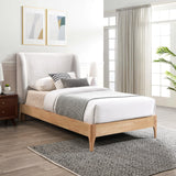 Ventura Bed: Elevate Your Bedroom with Mid-Century Modern Style and Elegant Winged Headboard Design