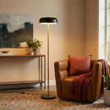 Vesper Floor lamp with Black outer and White inner