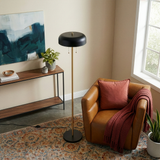 Vesper Floor lamp with Black outer and White inner