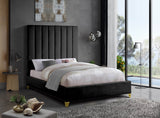 Via Upholstered Contemporary Bed – Luxurious Channel Tufting, Sleek Design, Perfect for Modern Bedrooms