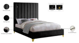 Via Upholstered Contemporary Bed – Luxurious Channel Tufting, Sleek Design, Perfect for Modern Bedrooms