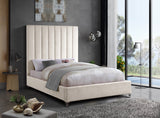 Via Upholstered Contemporary Bed – Luxurious Channel Tufting, Sleek Design, Perfect for Modern Bedrooms