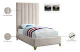 Via Upholstered Contemporary Bed – Luxurious Channel Tufting, Sleek Design, Perfect for Modern Bedrooms