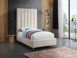 Via Upholstered Contemporary Bed – Luxurious Channel Tufting, Sleek Design, Perfect for Modern Bedrooms