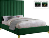 Via Upholstered Contemporary Bed – Luxurious Channel Tufting, Sleek Design, Perfect for Modern Bedrooms