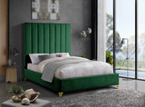 Via Upholstered Contemporary Bed – Luxurious Channel Tufting, Sleek Design, Perfect for Modern Bedrooms