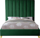 Via Upholstered Contemporary Bed – Luxurious Channel Tufting, Sleek Design, Perfect for Modern Bedrooms