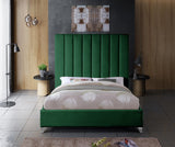 Via Upholstered Contemporary Bed – Luxurious Channel Tufting, Sleek Design, Perfect for Modern Bedrooms
