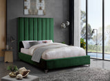 Via Upholstered Contemporary Bed – Luxurious Channel Tufting, Sleek Design, Perfect for Modern Bedrooms