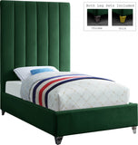Via Upholstered Contemporary Bed – Luxurious Channel Tufting, Sleek Design, Perfect for Modern Bedrooms