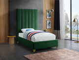 Via Upholstered Contemporary Bed – Luxurious Channel Tufting, Sleek Design, Perfect for Modern Bedrooms