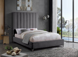 Via Upholstered Contemporary Bed – Luxurious Channel Tufting, Sleek Design, Perfect for Modern Bedrooms