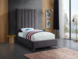Via Upholstered Contemporary Bed – Luxurious Channel Tufting, Sleek Design, Perfect for Modern Bedrooms