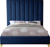 Via Upholstered Contemporary Bed – Luxurious Channel Tufting, Sleek Design, Perfect for Modern Bedrooms