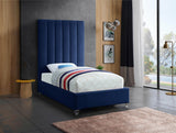 Via Upholstered Contemporary Bed – Luxurious Channel Tufting, Sleek Design, Perfect for Modern Bedrooms