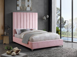 Via Upholstered Contemporary Bed – Luxurious Channel Tufting, Sleek Design, Perfect for Modern Bedrooms