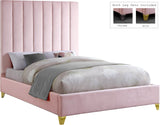 Via Upholstered Contemporary Bed – Luxurious Channel Tufting, Sleek Design, Perfect for Modern Bedrooms